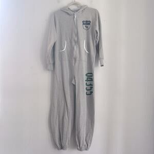 Ten4Two Camp Laurel Maine long sleeve hooded zip up sweatsuit jumpsuit sz S